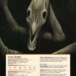 Homebrew en Español para Dungeons & Dragons, D&D, DnD, 5e. Long Horse creado por Trevor Henderson. Este ser es descrito como un gran caballo espectral, del cual sólo podemos ver su cabeza y su cuello, el cual es extremadamente largo, inclusive ilimitado.